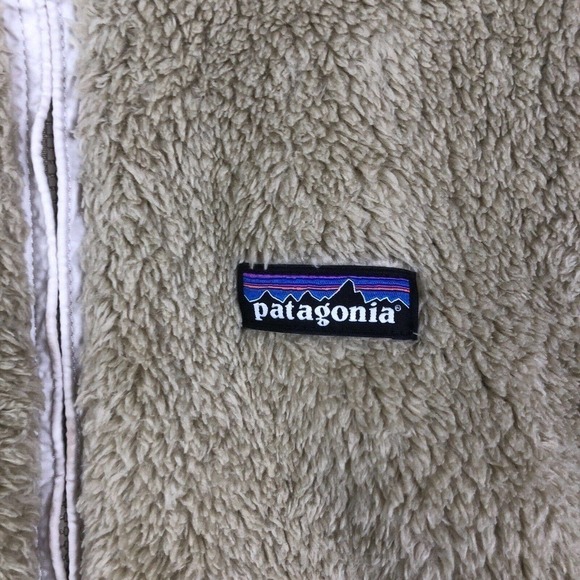 PATAGONIA Los Gatos Teddy Shaggy Fleece Vest 25216 El Cap Khaki Tan Beige Size M - Picture 4 of 10